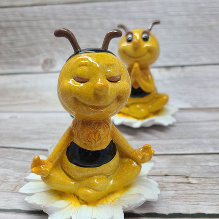 Bumblebee Figurine, Meditating Figurine, Meditating Bumblebee, Bee Figurine, FREE SHIPPING - Pink Horse Florida