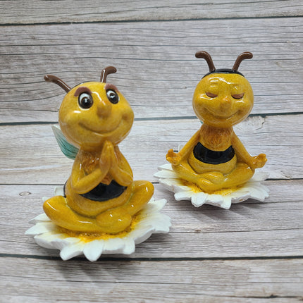 Bumblebee Figurine, Meditating Figurine, Meditating Bumblebee, Bee Figurine, FREE SHIPPING - Pink Horse Florida