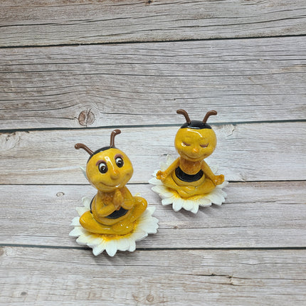 Bumblebee Figurine, Meditating Figurine, Meditating Bumblebee, Bee Figurine, FREE SHIPPING - Pink Horse Florida