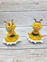 Bumblebee Figurine, Meditating Figurine, Meditating Bumblebee, Bee Figurine, FREE SHIPPING - Pink Horse Florida