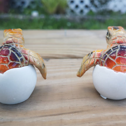Sea Turtle Eggs SET OF TWO, Sea Turtle Figurine, Turtle Lover Gift, Turtle Sculpture, Baby Turtle, Ocean Lover Gift, Turtle Eggs - Pink Horse Florida