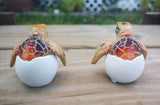 Sea Turtle Eggs SET OF TWO, Sea Turtle Figurine, Turtle Lover Gift, Turtle Sculpture, Baby Turtle, Ocean Lover Gift, Turtle Eggs - Pink Horse Florida