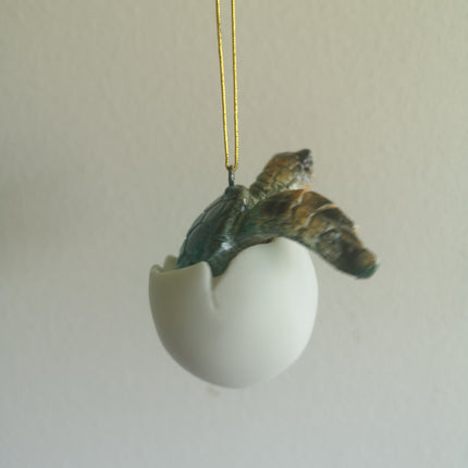 Turtle Egg Ornament SET OF TWO, Sea Turtle Figurine, Figurine, Christmas Ornament, Turtle Sculpture, Baby Turtle, Ocean Lover Gift, Turtle Eggs - Pink Horse Florida