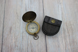 Antique Compass, Vintage Compass, Pocket Compass, Brass Compass, Working Compass, Compass with Anchor, Nautical Compass, Antique Collection - Pink Horse Florida