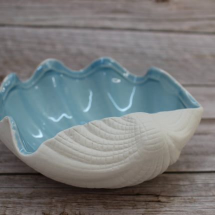 Shell Storage Box, Porcelain Storage Box, Beach Decor, figurine Jewelry Box, Ocean Decor, Seashell Decor, Seashell Gift, Seashell Jewelry Box - Pink Horse Florida