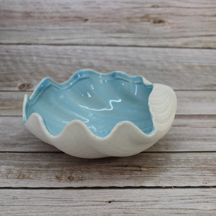 Shell Storage Box, Porcelain Storage Box, Beach Decor, figurine Jewelry Box, Ocean Decor, Seashell Decor, Seashell Gift, Seashell Jewelry Box - Pink Horse Florida