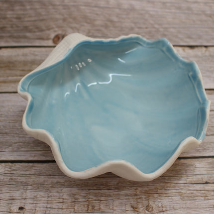 Shell Storage Box, Porcelain Storage Box, Beach Decor, figurine Jewelry Box, Ocean Decor, Seashell Decor, Seashell Gift, Seashell Jewelry Box - Pink Horse Florida