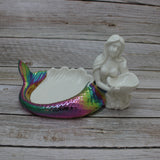 Mermaid Tray, Mermaid Figurine, Mermaid Figurine Decor, Ceramic Coastal Decorative Accent, Mermaid Collectibles, Mermaid Lover, Mermaid Gift - Pink Horse Florida