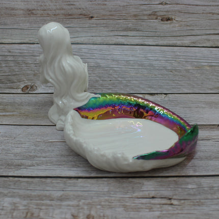 Mermaid Tray, Mermaid Figurine, Mermaid Figurine Decor, Ceramic Coastal Decorative Accent, Mermaid Collectibles, Mermaid Lover, Mermaid Gift - Pink Horse Florida