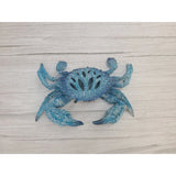 Crab Figurine, coral Reef Crab Decor, Ocean Decor, Crab Decoration, Crab Lover, Blue Coral Look Crab - Pink Horse Florida