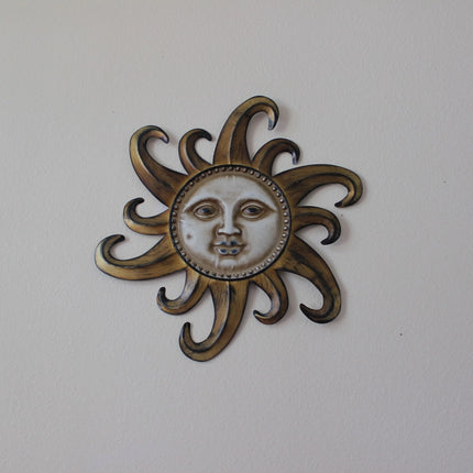 Sun Face, Sun Wall Hanging, Metal Wall Hanging, Patio Decor, Porch Decor - Pink Horse Florida