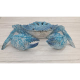 Crab Figurine, coral Reef Crab Decor, Ocean Decor, Crab Decoration, Crab Lover, Blue Coral Look Crab - Pink Horse Florida