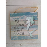 Mermaid Beach Signs BUNDLE of TWO, My Heart Belongs to the Beach, Keep Calm Mermaid Sign, Pool Sign, - Pink Horse Florida