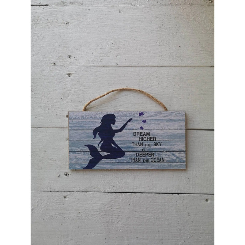 Mermaids Dream Sign, Mermaid Sign, Mermaid Pool Sign, Mermaid Decor - Pink Horse Florida