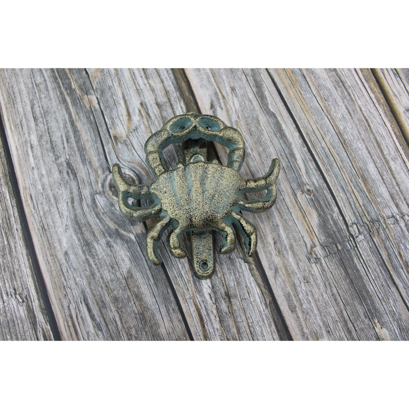 Crab Door Knocker, Crab Decor, Door Knocker, Beach Door Knocker, Beach Decor, Crab FIgurine, Coastal - Pink Horse Florida