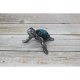 Sea Turtle Figurine SET of TWO, Sea Turtle Figurine, Turtle Lover Gift, Ocean Lover Gift, Cartoon - Pink Horse Florida