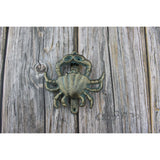 Crab Door Knocker, Crab Decor, Door Knocker, Beach Door Knocker, Beach Decor, Crab FIgurine, Coastal - Pink Horse Florida