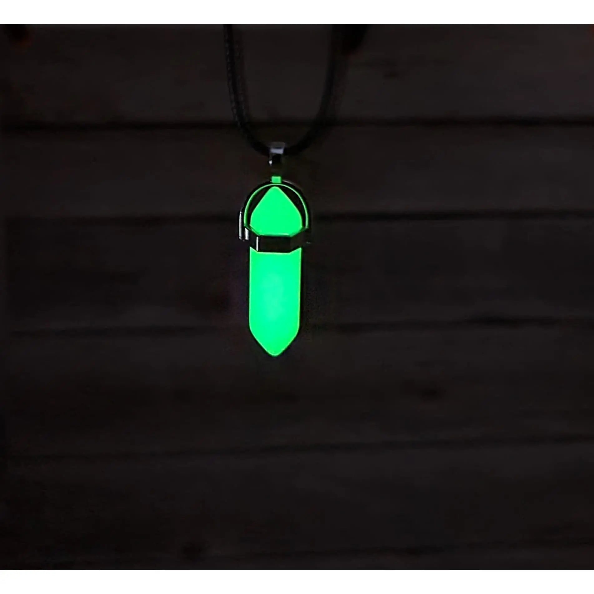 Green Glow in the Dark Spear Necklace, Glow in the Dark Necklace, Arrow Necklace, Arrow Jewelry, - Pink Horse Florida