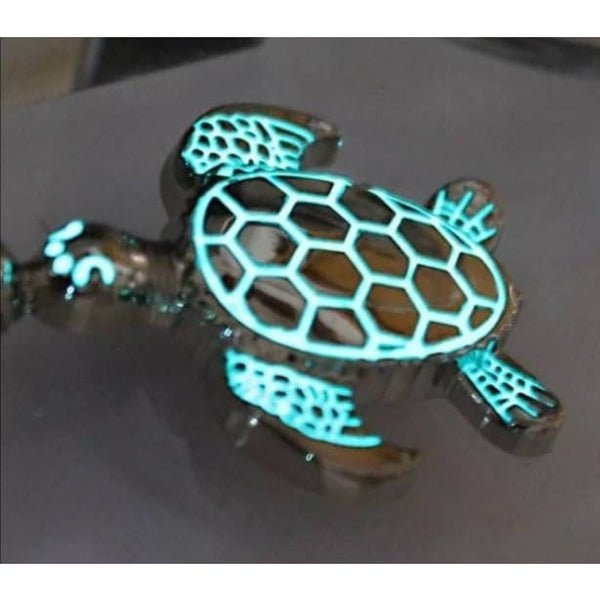 Turtle Keychain, Sea Turtle Keychain, Glow in the Dark Keychain, Glow in the Dark Jewelry, Glow in - Pink Horse Florida