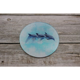 Dolphin Coasters, Beach Coasters, Dolphin Decor, Beach Home Decor, Nautical Coasters, Nautical - Pink Horse Florida