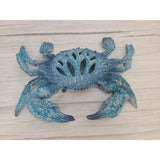 Crab Figurine, coral Reef Crab Decor, Ocean Decor, Crab Decoration, Crab Lover, Blue Coral Look Crab - Pink Horse Florida