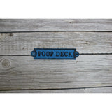 Poop Deck Sign, Wall Sign, Funny Bathroom or Nursery Decor, Nautical Decor - Pink Horse Florida