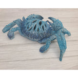 Crab Figurine, coral Reef Crab Decor, Ocean Decor, Crab Decoration, Crab Lover, Blue Coral Look Crab - Pink Horse Florida