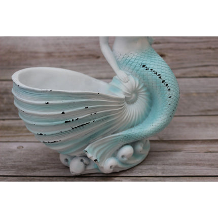Mermaid Figurine, Mermaid Decor, Coastal Decorative Accent, Mermaid Collectibles, Mermaid Vase - Pink Horse Florida