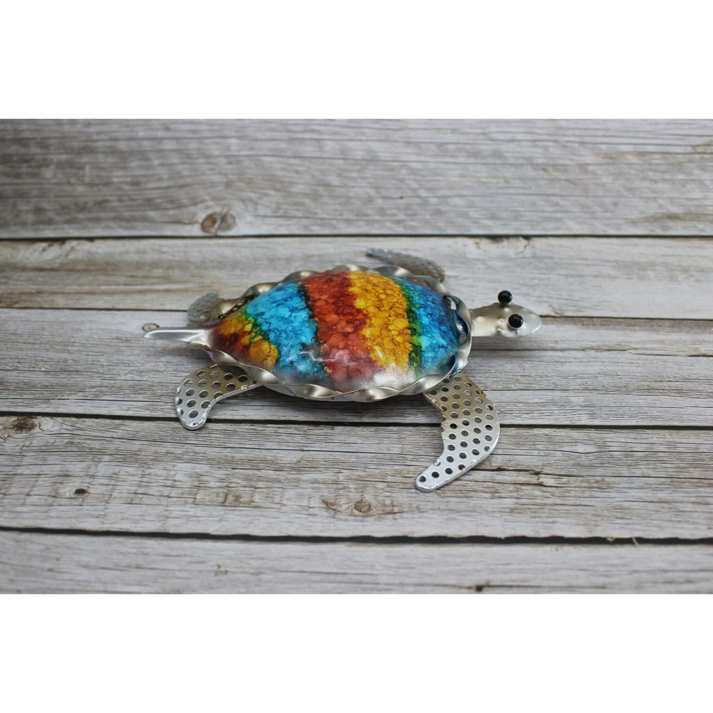 Sea Turtle Wall Art, Sea Turtle Wall Decor, Nautical Decor, Turtle Gift, Turtle Wall Art Metal - Pink Horse Florida