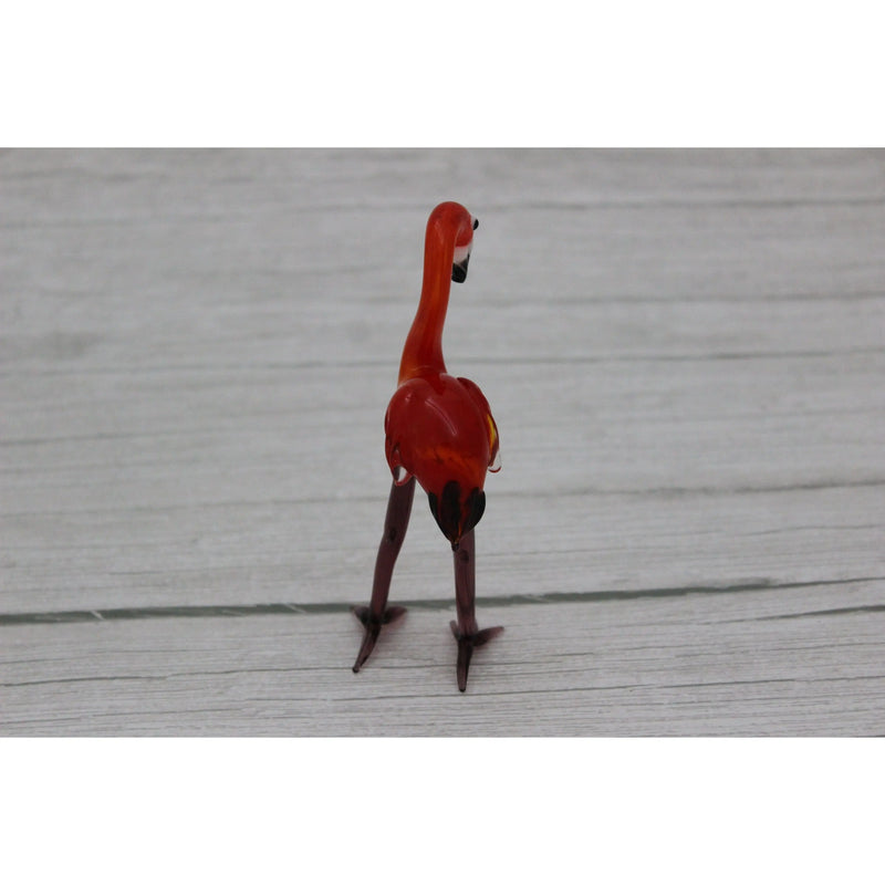 Flamingo Figurine, Glass Flamingo Figurine, On Sale Red Flamingo Figurine, Flamingo Decor, Flamingo - Pink Horse Florida