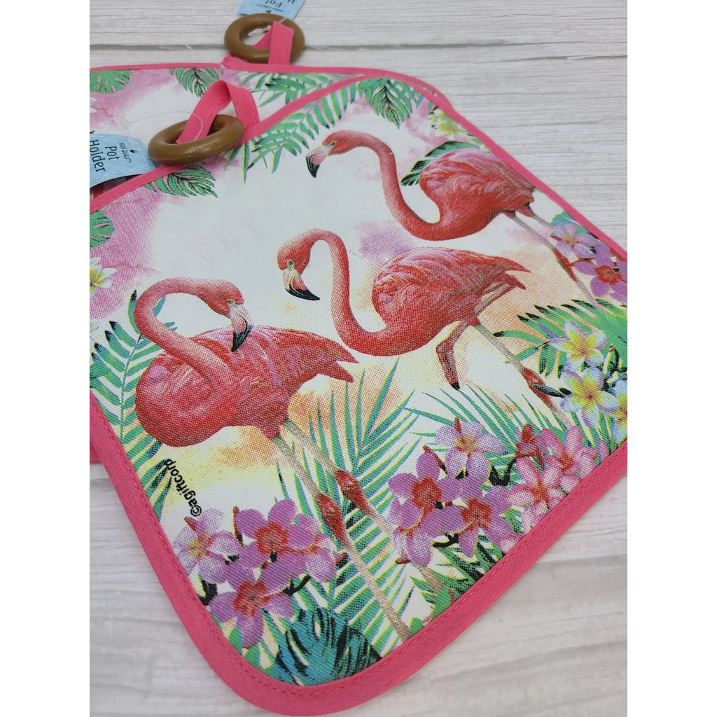 Paper Towel Holder Pink Flamingo