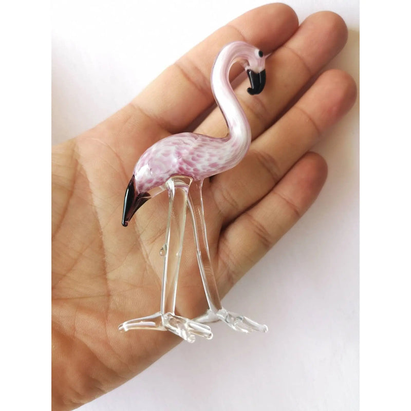 Flamingo Figurine, Glass Flamingo Figurine, On Sale Pink Flamingo Figurine, Flamingo Decor, Flamingo - Pink Horse Florida