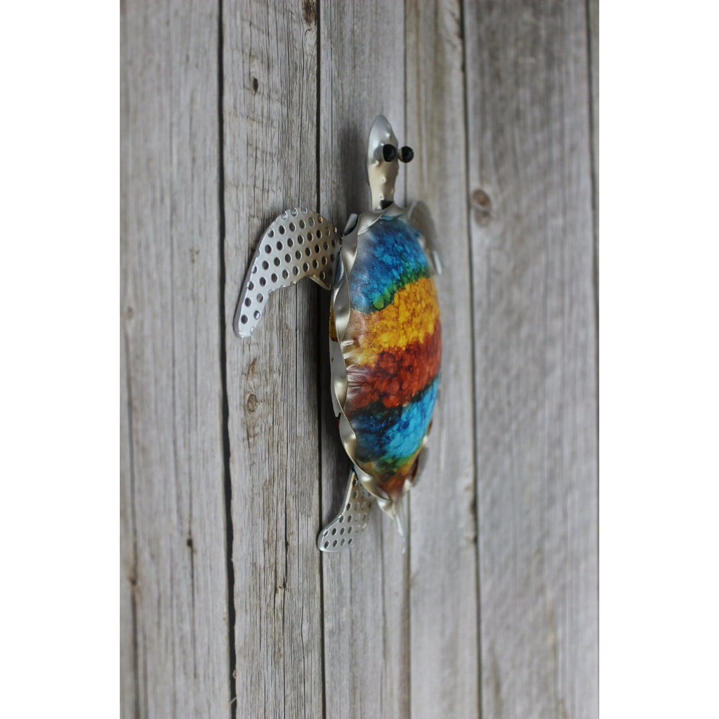 Sea Turtle Wall Art, Sea Turtle Wall Decor, Nautical Decor, Turtle Gift, Turtle Wall Art Metal - Pink Horse Florida