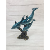 Dolphin Figurine, Triple Dolphin Figurine, Dolphin Decor, Beach Home, Beach Decor, Ocean Decor, - Pink Horse Florida