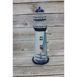 Lighthouse Figurine, Lighthouse Decor, Maine Lighthouse, Beach Figurine, Nautical Figurine, Nautical - Pink Horse Florida