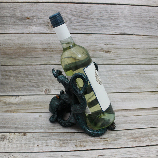 Octopus Wine Bottle Holder, Wine Bottle Holder, Nautical Wine Bottle Holder, Wine Decor - Pink Horse Florida