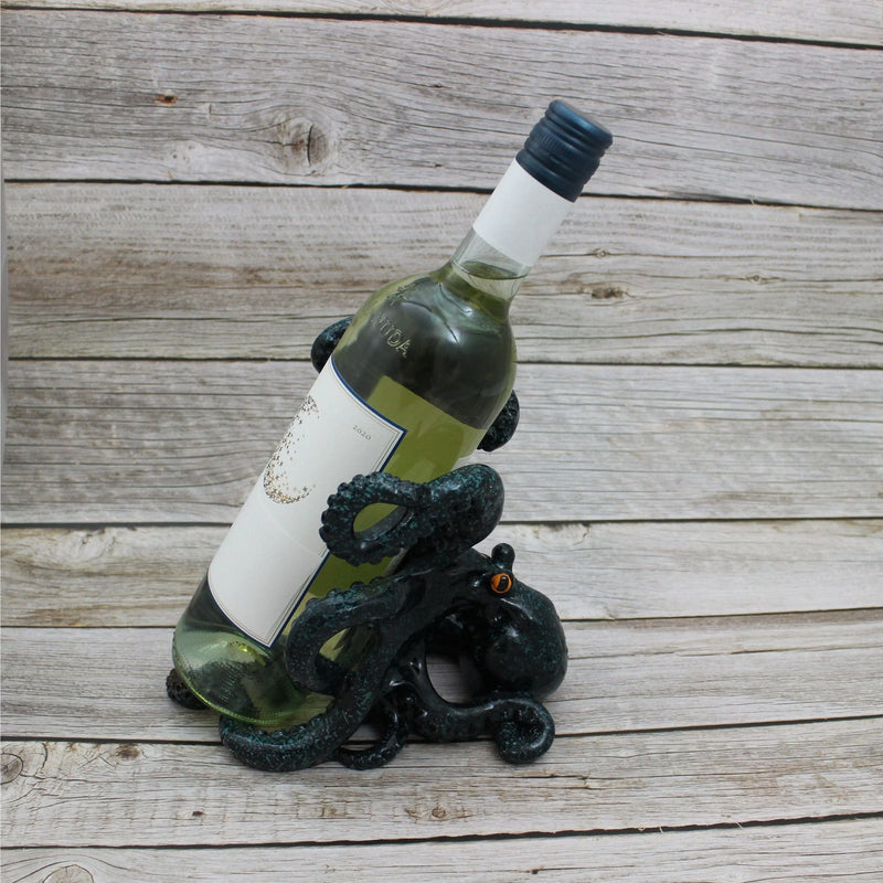 Octopus Wine Bottle Holder, Wine Bottle Holder, Nautical Wine Bottle Holder, Wine Decor - Pink Horse Florida