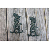 Mermaid Hook set, Mermaid Hook SET OF TWO, Mermaid Key Hook Beach Decor Mermaid Decor Key hook - Pink Horse Florida