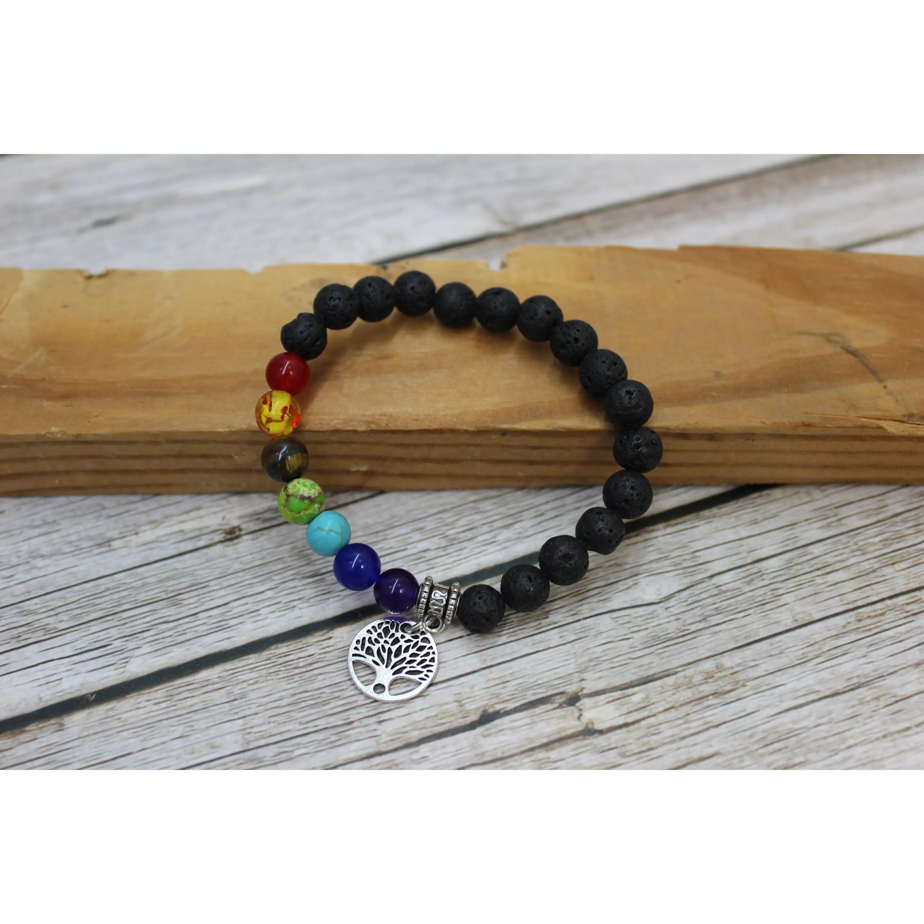 7 Chakra Life Tree Bracelet, Beaded Bracelet, Chakra Bracelet, Seven Chakra Bracelet, Chakra Jewelry - Pink Horse Florida