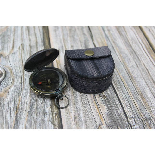 Ship Antique Compass, Antique Compass with Ship, Antique Compass, Vintage Compass, Pocket Compass, - Pink Horse Florida