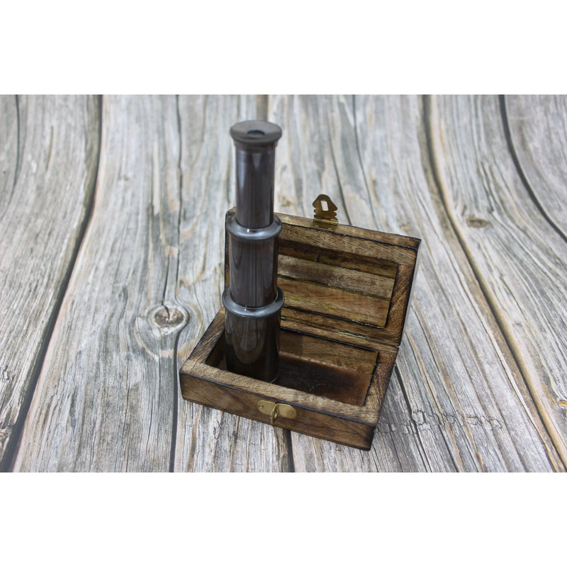 Telescope, Brass Telescope, Marine Vintage Telescope, Telescope With Case, Brass Telescope in Box, - Pink Horse Florida