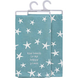Starfish Kitchen Towel SET OF TWO, Starfish Tea Towel, Beach Kitchen Towel, Beach Tea Towel, Beach - Pink Horse Florida