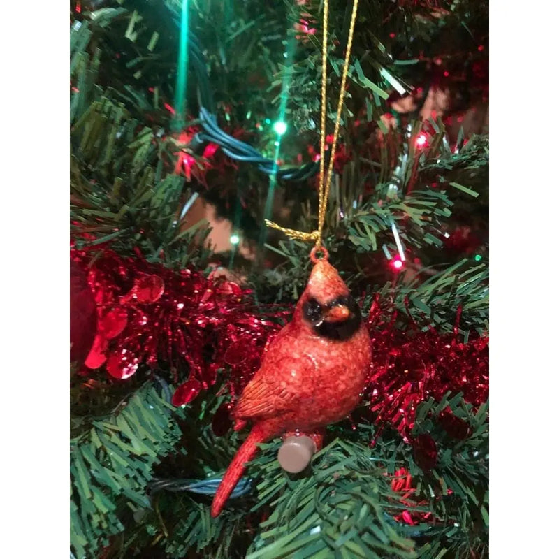 Cardinal Ornament, Red Cardinal Ornament SET OF TWO, Red Christmas Ornament, Cardinal Decor, Red - Pink Horse Florida