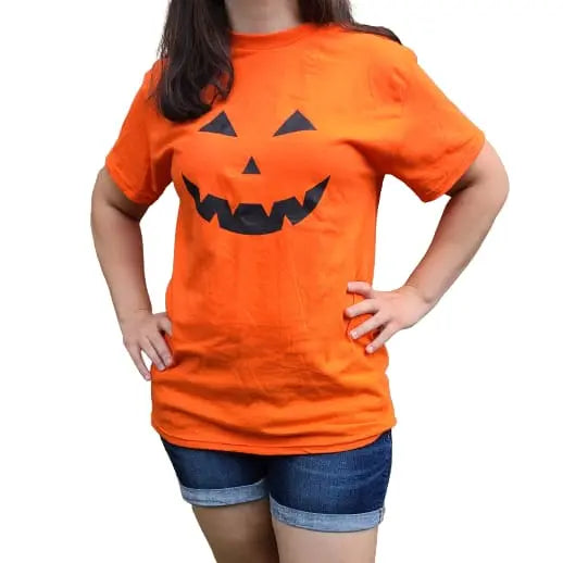 Halloween Shirt, Pumpkin Shirt, Pumpkin Face Shirt, Fall Shirt, Halloween Gift, Pumpkin Gift - Pink Horse Florida