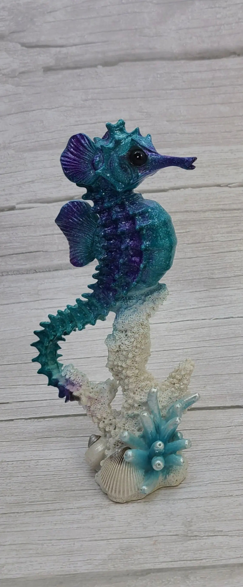 Seahorse Figurine, Seahorse Coral Figurine, Seahorse Decor, Beach Home Decor, Ocean - Pink Horse Florida
