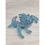 Crab Figurine, coral Reef Crab Decor, Ocean Decor, Crab Decoration, Crab Lover, Blue Coral Look Crab - Pink Horse Florida