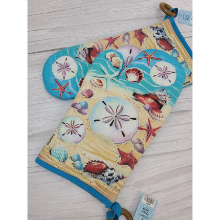 Shell Pot Holder, Seashell Pot Holder, Coastal Pot Holder SET OF TWO, Beach Kitchen Decor, Beach Pot - Pink Horse Florida