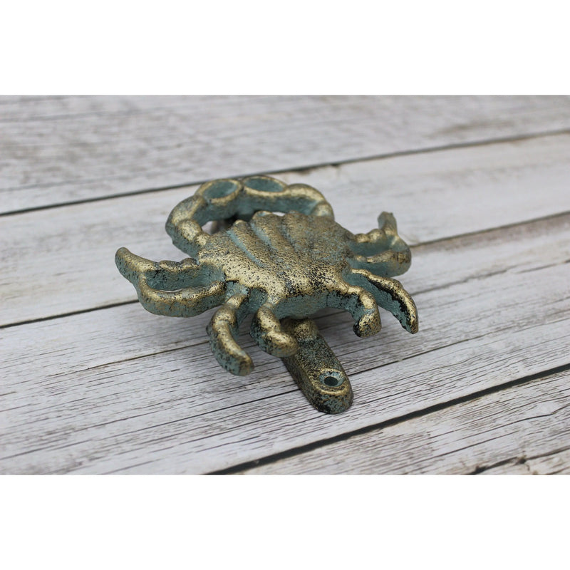 Crab Door Knocker, Crab Decor, Door Knocker, Beach Door Knocker, Beach Decor, Crab FIgurine, Coastal - Pink Horse Florida