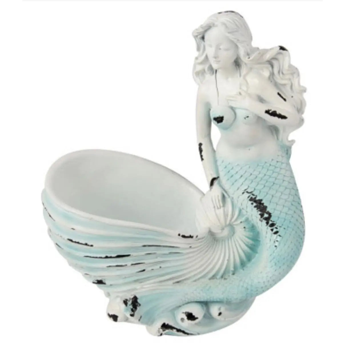 Mermaid Figurine, Mermaid Decor, Coastal Decorative Accent, Mermaid Collectibles, Mermaid Vase - Pink Horse Florida