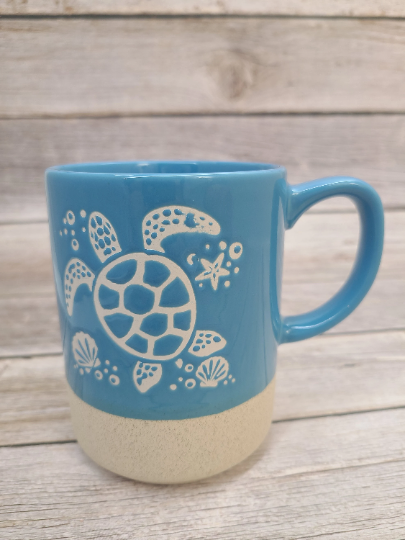 Turtle Mug, Beach Mug, Sea Turtle Mug, Turtle Kitchen, Turtle Gift, Sea Turtle Gift, Sea Turtle - Pink Horse Florida